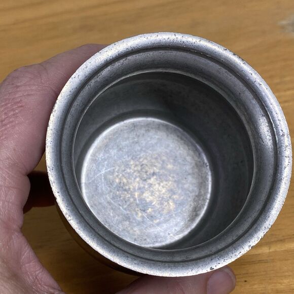 Vtg WEB Pewter 3-inch Creamer & Covered Sugar Serving Set #1137 Rustic Elegance - Picture 13 of 16